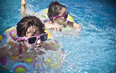 Schreberbad mit Kindern