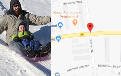 Erbse Karte