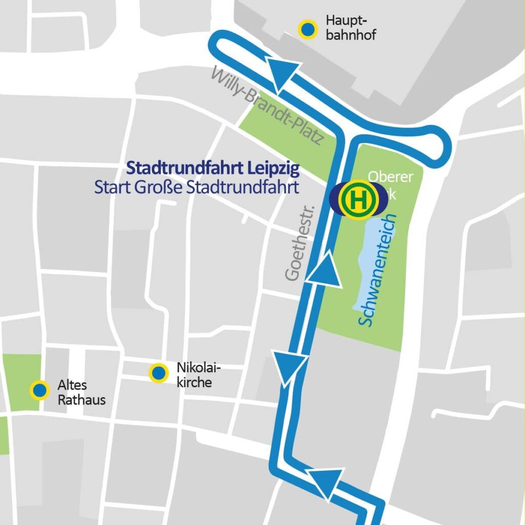 Karte Große Stadtrundfahrt